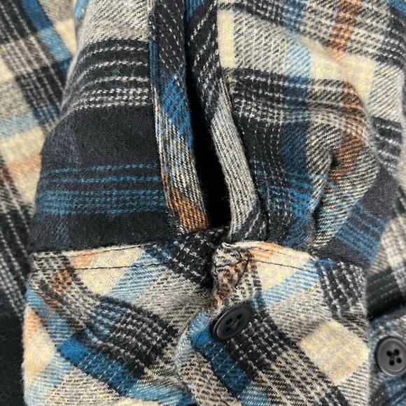 Gifts of Fortune Tomahawk Quilted Plaid Flannel Jacket Long Sleeve Button Up L - Picture 15 of 16